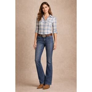 Express Precision Fit Y2K Bootcut Jeans Womens 6R Stretch Denim